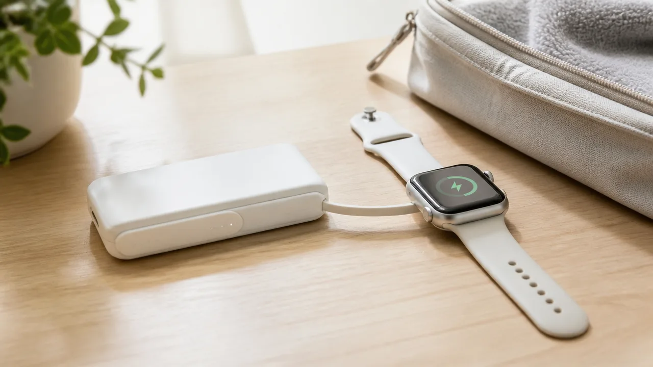 RORRYのモバイルバッテリーでApple Watchを充電する方法